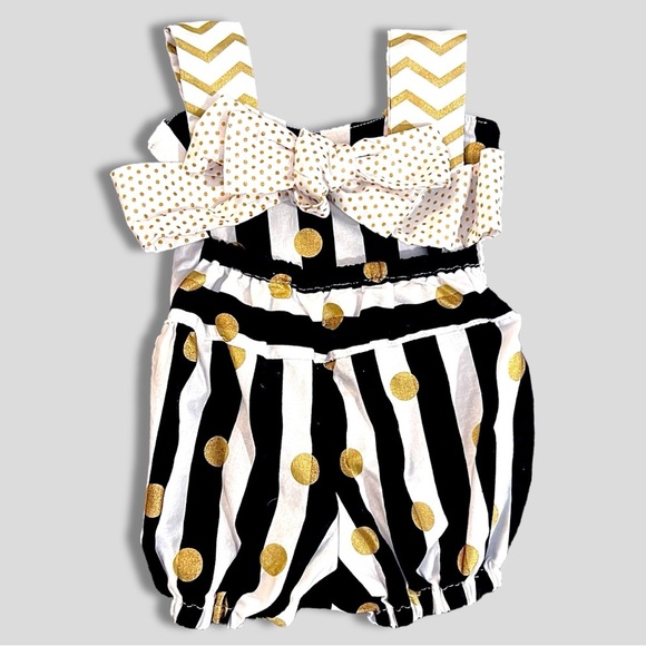 Organic Bubble Romper Bundle NWOT | 0-3 Mo. | Absorba Paris + Vintage Stitches - Picture 4 of 7